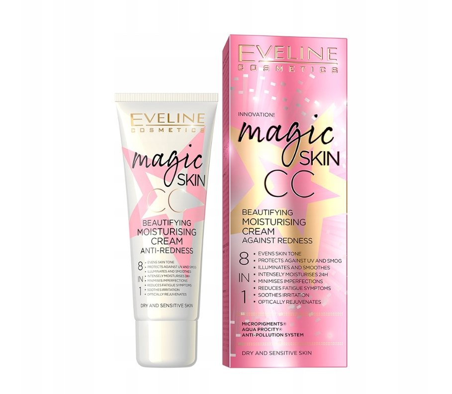 كريم CC مرطب من Eveline – يخفي الاحمرار ويوحد لون البشرة